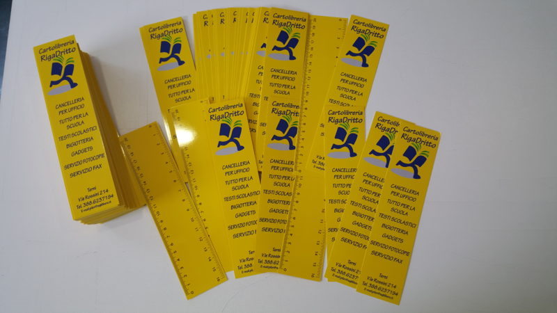 righello segnalibro in pvc