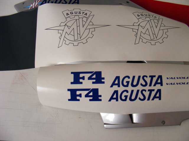 F4 Agusta logo stickers
