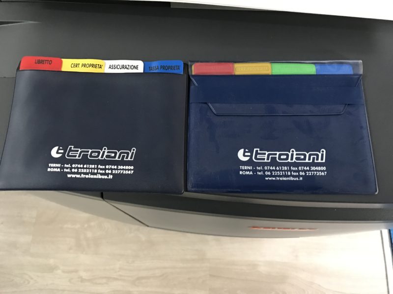 Portabollo, Portadocumenti serigrafati e personalizzati, troiani, gadgets personalizzazioni e etichette adesive