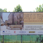 Narni in Fiera, cartello stradale