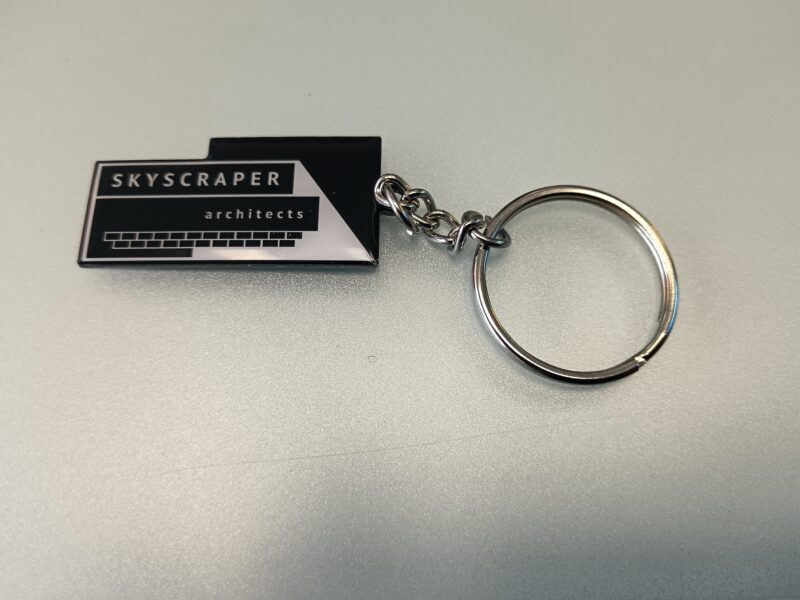 Portachiavi alluminio e resina sagomabile