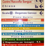 Segnaletica interna Ospedale di Orvieto